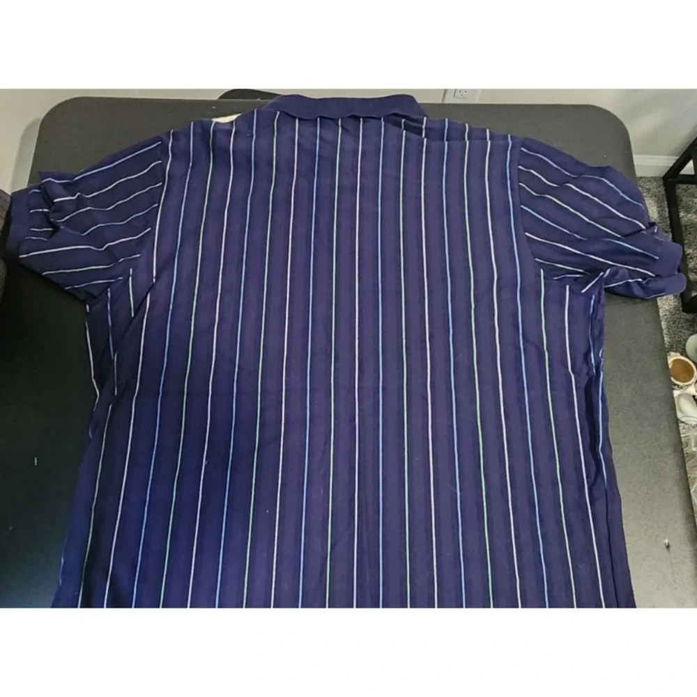 NWT‎ Polo Ralph Lauren Tennis US Open Polo Shirt XXL Navy Stripe Pima Cotton